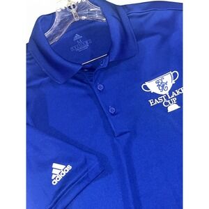 EAST LAKE GOLF Club Adidas Performance Polo shirt Size‎ Medium with logos MED